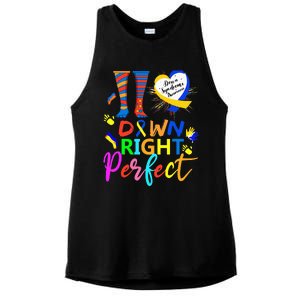 World Down Syndrome Day Rock Your Socks T21 Awareness Ladies PosiCharge Tri-Blend Wicking Tank