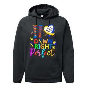 World Down Syndrome Day Rock Your Socks T21 Awareness Performance Fleece Hoodie