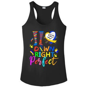 World Down Syndrome Day Rock Your Socks T21 Awareness Ladies PosiCharge Competitor Racerback Tank