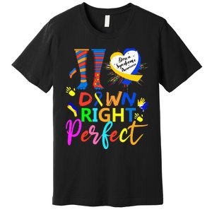 World Down Syndrome Day Rock Your Socks T21 Awareness Premium T-Shirt