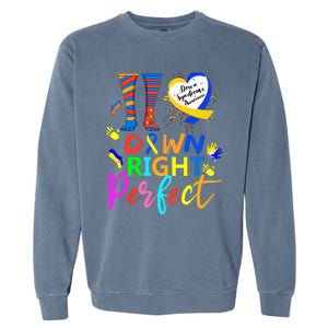 World Down Syndrome Day Rock Your Socks T21 Awareness Garment-Dyed Sweatshirt