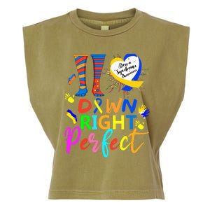 World Down Syndrome Day Rock Your Socks T21 Awareness Garment-Dyed Women's Muscle Tee