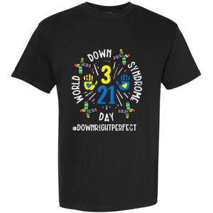 World Down Syndrome Day 321 Awareness Support Garment-Dyed Heavyweight T-Shirt