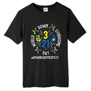 World Down Syndrome Day 321 Awareness Support Tall Fusion ChromaSoft Performance T-Shirt