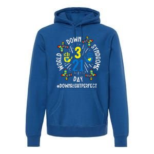 World Down Syndrome Day 321 Awareness Support Premium Hoodie