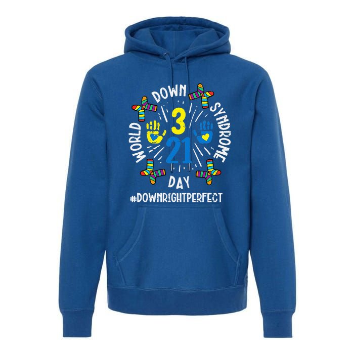 World Down Syndrome Day 321 Awareness Support Premium Hoodie