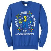 World Down Syndrome Day 321 Awareness Support Tall Sweatshirt