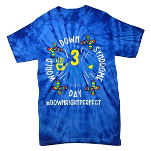 World Down Syndrome Day 321 Awareness Support Tie-Dye T-Shirt