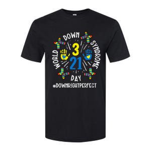 World Down Syndrome Day 321 Awareness Support Softstyle CVC T-Shirt