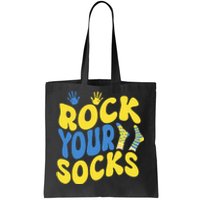 World Down Syndrome Day Rock Your Socks Tote Bag