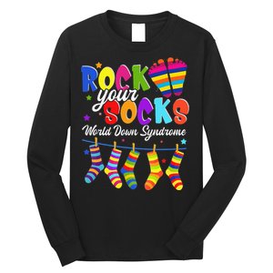 World Down Syndrome Day Rock Your Socks Awareness Long Sleeve Shirt