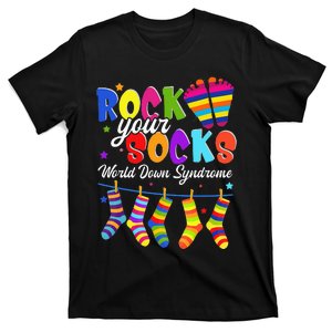 World Down Syndrome Day Rock Your Socks Awareness T-Shirt