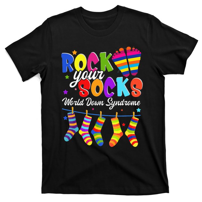 World Down Syndrome Day Rock Your Socks Awareness T-Shirt