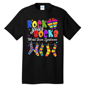 World Down Syndrome Day Rock Your Socks Awareness Tall T-Shirt