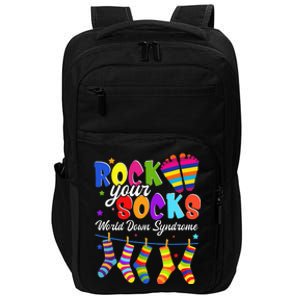 World Down Syndrome Day Rock Your Socks Awareness Impact Tech Backpack