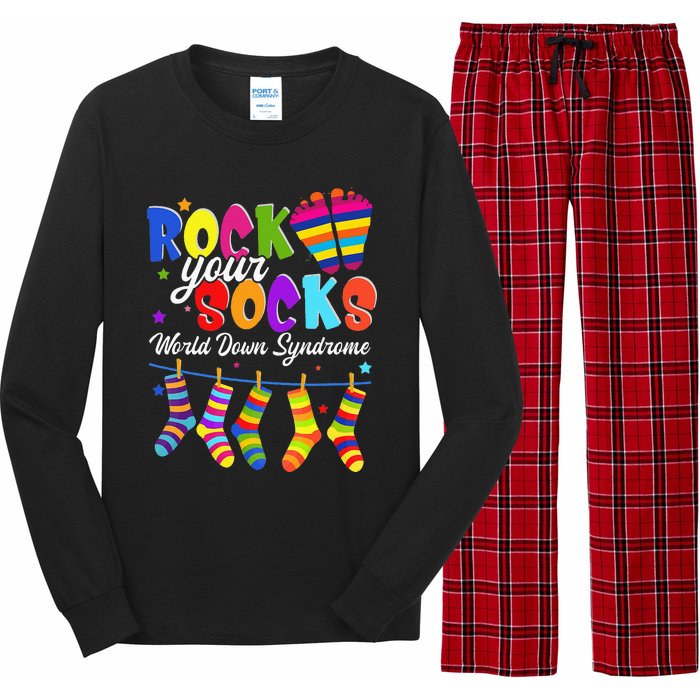 World Down Syndrome Day Rock Your Socks Awareness Long Sleeve Pajama Set