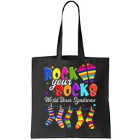 World Down Syndrome Day Rock Your Socks Awareness Tote Bag