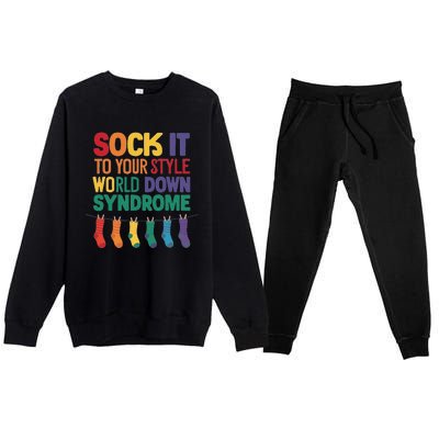 World Down Syndrome Day T21 March 2024 Premium Crewneck Sweatsuit Set