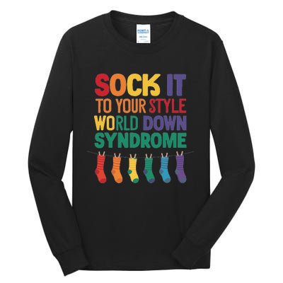 World Down Syndrome Day T21 March 2024 Tall Long Sleeve T-Shirt