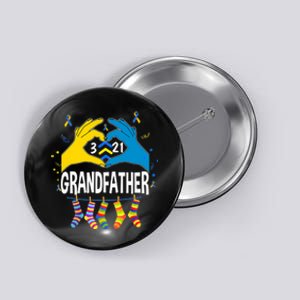 World Down Syndrome Day Shirt Trisomy 21 Grandfather Support Premium Button