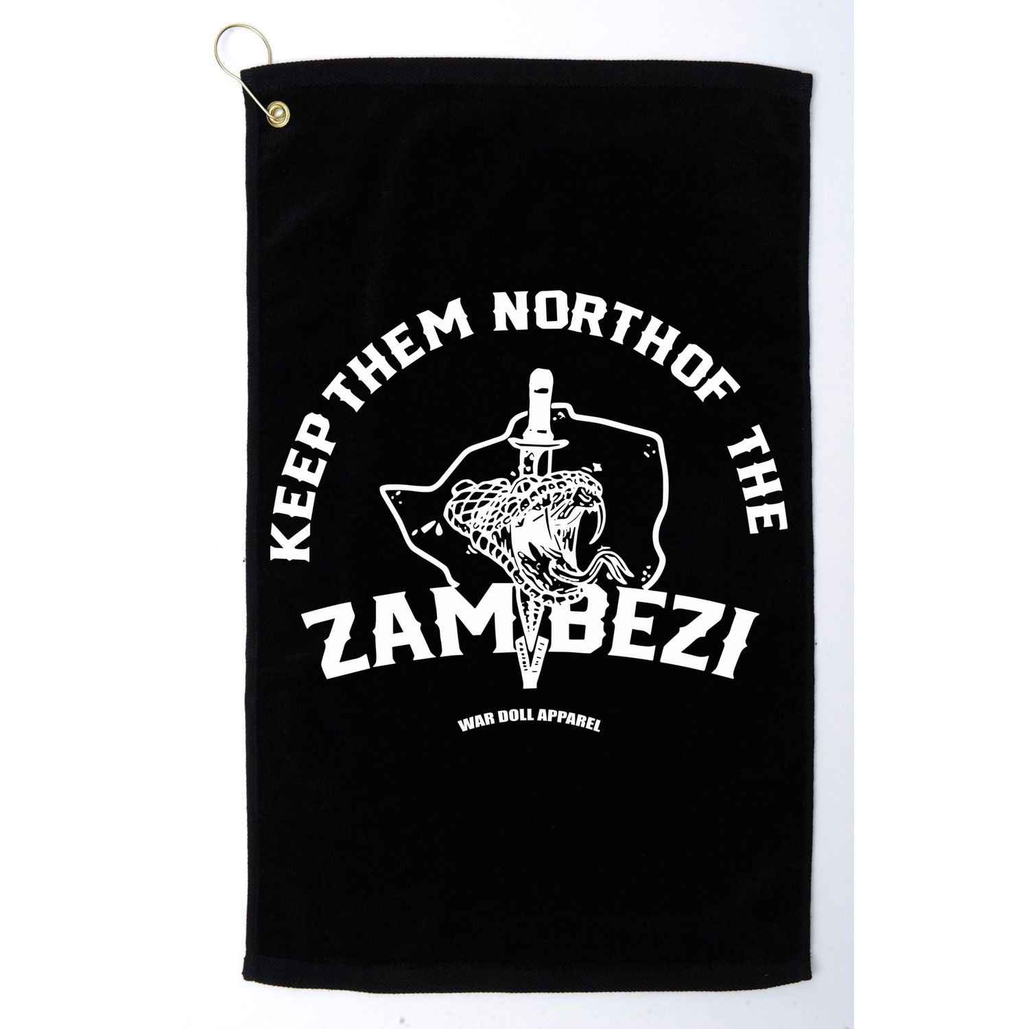 War Doll Store North Of The Zambezi Golf Towel