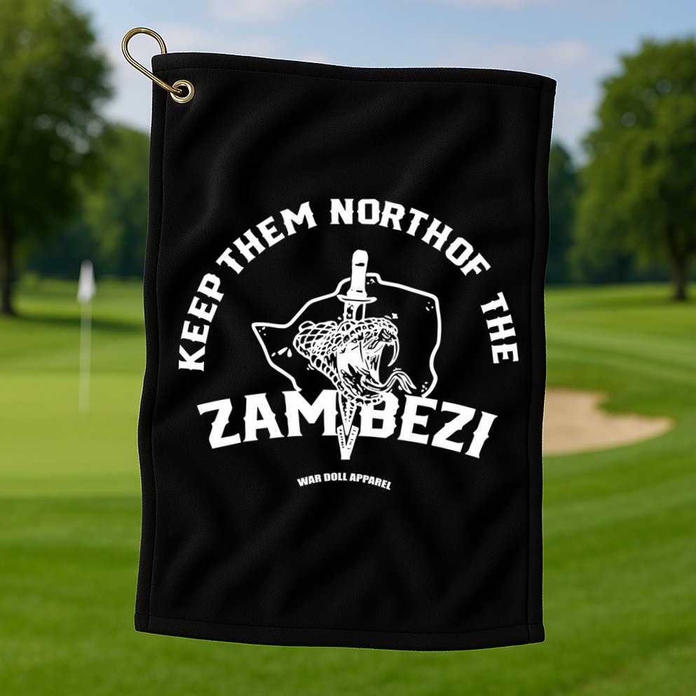 War Doll Store North Of The Zambezi Golf Towel