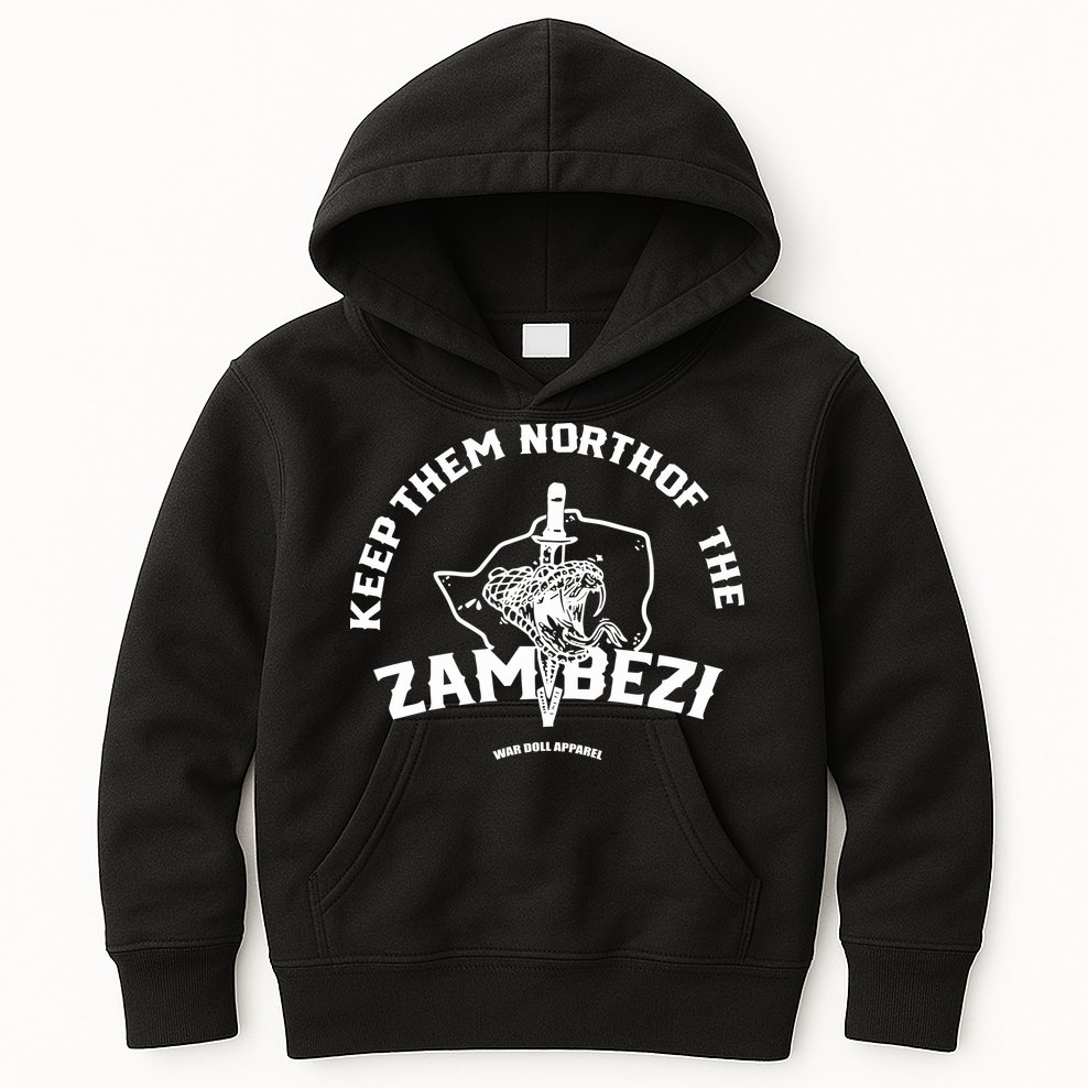 War Doll Store North Of The Zambezi Kids Hoodie