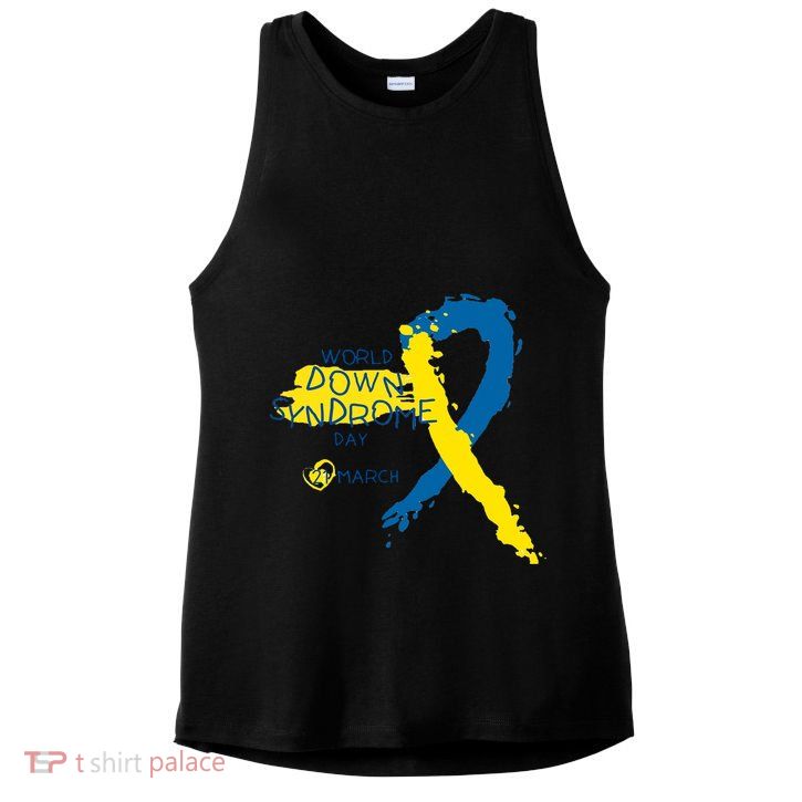World Down Syndrome Day March 21st Ladies PosiCharge Tri-Blend Wicking Tank