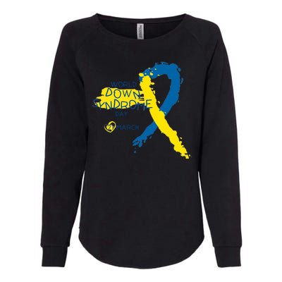 World Down Syndrome Day March 21st Womens California Wash Sweatshirt