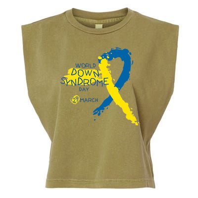 World Down Syndrome Day March 21st Garment-Dyed Women's Muscle Tee