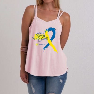 World Down Syndrome Day March 21st Women's Strappy Tank