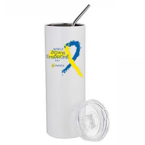 World Down Syndrome Day March 21st Stainless Steel Tumbler