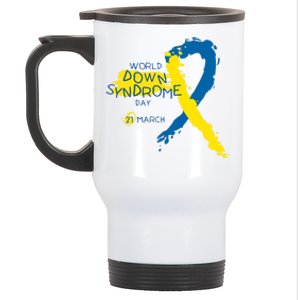 World Down Syndrome Day March 21st Stainless Steel Travel Mug