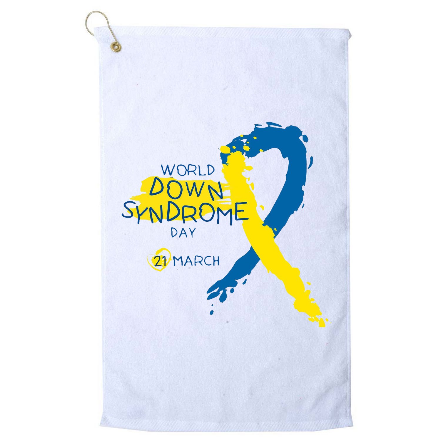 World Down Syndrome Day March 21st Golf Towel