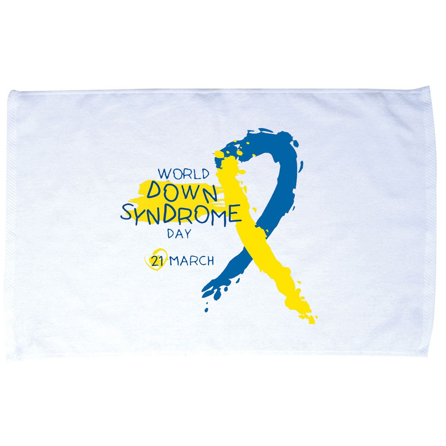 World Down Syndrome Day March 21st Microfiber Hand Towel