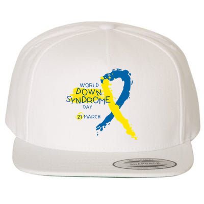 World Down Syndrome Day March 21st Wool Snapback Cap