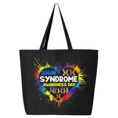 World Down Syndrome Day Awareness Socks 21 March Gifts 25L Jumbo Tote