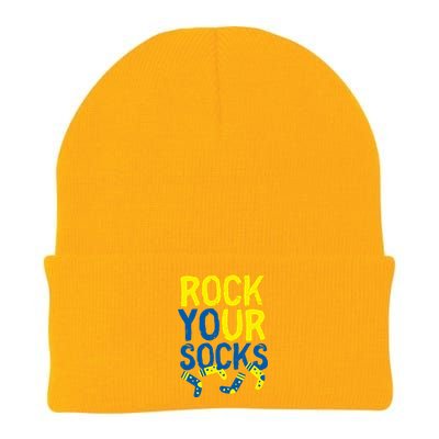 World Down Syndrome Day Rock Your Socks Knit Cap Winter Beanie