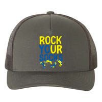 World Down Syndrome Day Rock Your Socks Yupoong Adult 5-Panel Trucker Hat