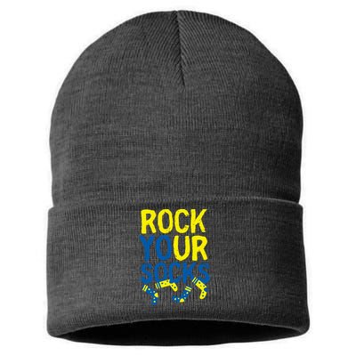 World Down Syndrome Day Rock Your Socks Sustainable Knit Beanie