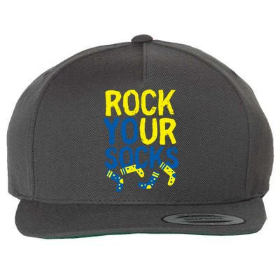 World Down Syndrome Day Rock Your Socks Wool Snapback Cap