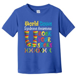 World Down Syndrome Day Rock Your Socks Awareness Gift Toddler T-Shirt