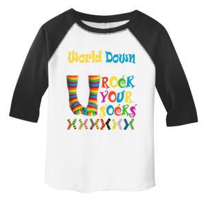 World Down Syndrome Day Rock Your Socks Awareness Gift Toddler Fine Jersey T-Shirt