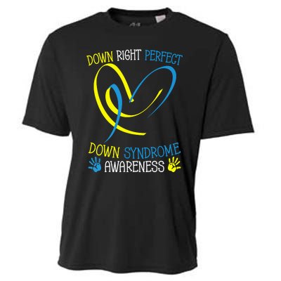 World Down Syndrome Awareness Day Down Right Perfect Cooling Performance Crew T-Shirt