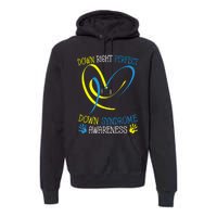 World Down Syndrome Awareness Day Down Right Perfect Premium Hoodie