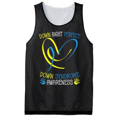 World Down Syndrome Awareness Day Down Right Perfect Mesh Reversible Basketball Jersey Tank