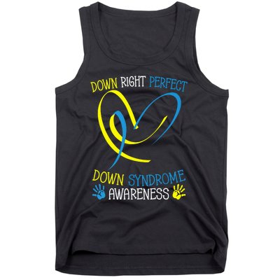 World Down Syndrome Awareness Day Down Right Perfect Tank Top