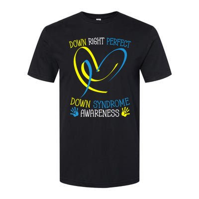 World Down Syndrome Awareness Day Down Right Perfect Softstyle CVC T-Shirt