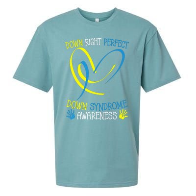 World Down Syndrome Awareness Day Down Right Perfect Sueded Cloud Jersey T-Shirt