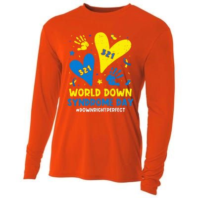 World Down Syndrome Day 321 Awareness Support Cooling Performance Long Sleeve Crew